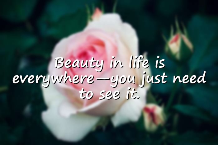 beautiful quotes on life	 - 1