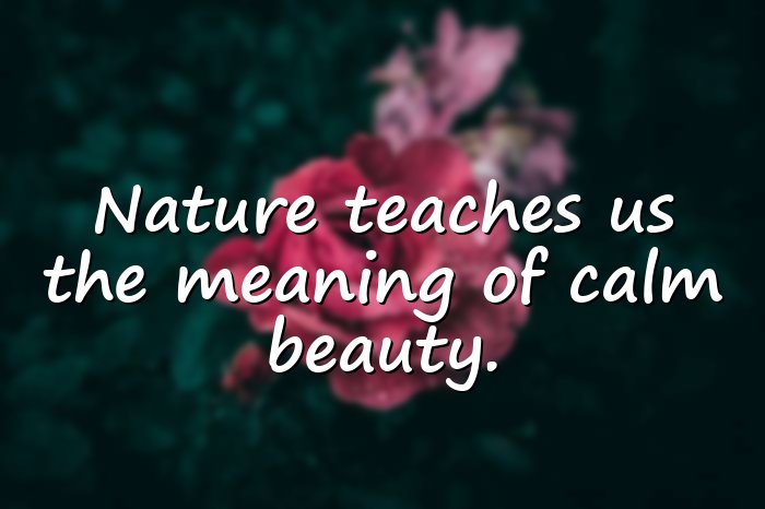 beauty of nature quotes - 16