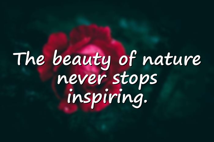 beauty of nature quotes - 1