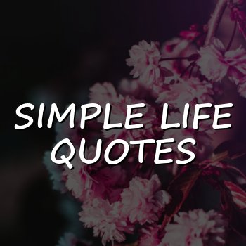 simple life quotes - 2026