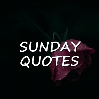 sunday quotes - 2026