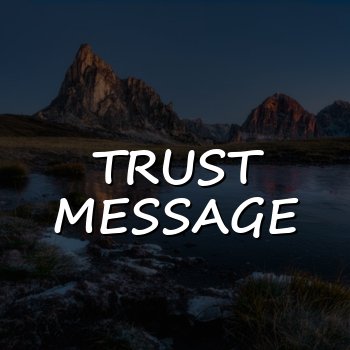 trust message - 2026