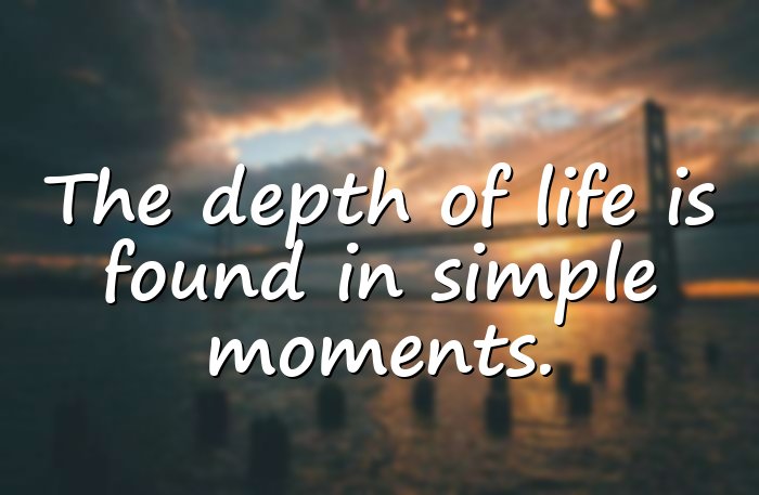 deep quotes about life - 1