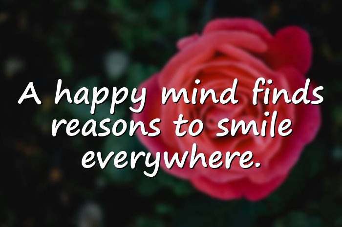 happy thoughts - 1