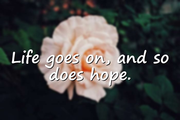 life goes on quotes - 16
