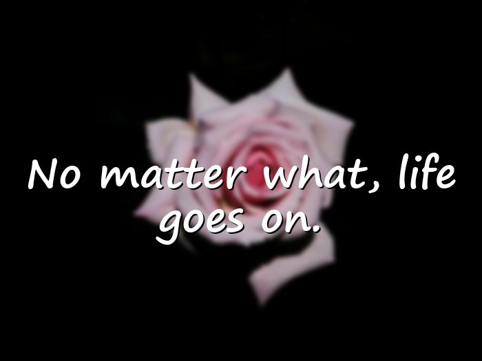 life goes on quotes - 1