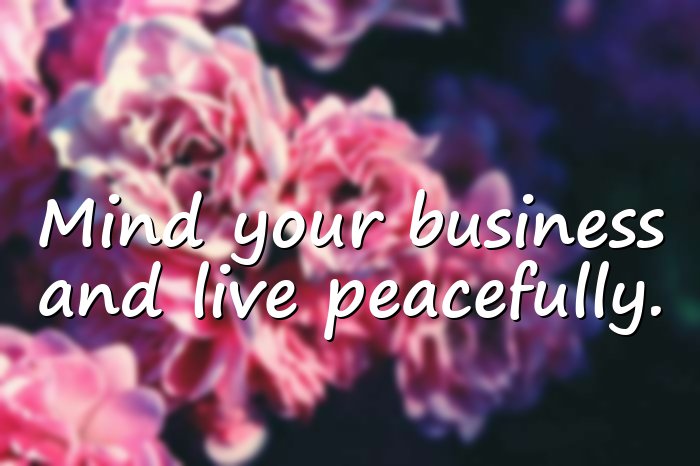 mind your own business quotes - 21