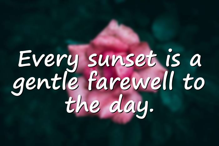 sunset quotes - 1